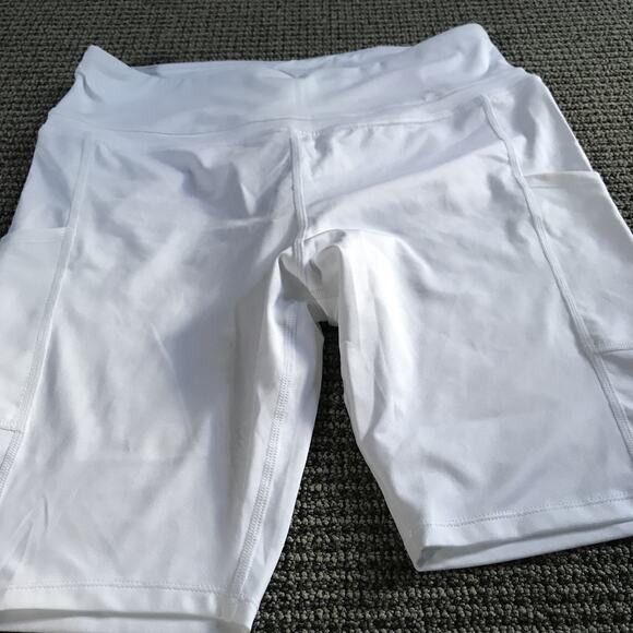 Chin Fun Mens XL White Compression Shorts NWT Weightlifting - Picture 2 of 7